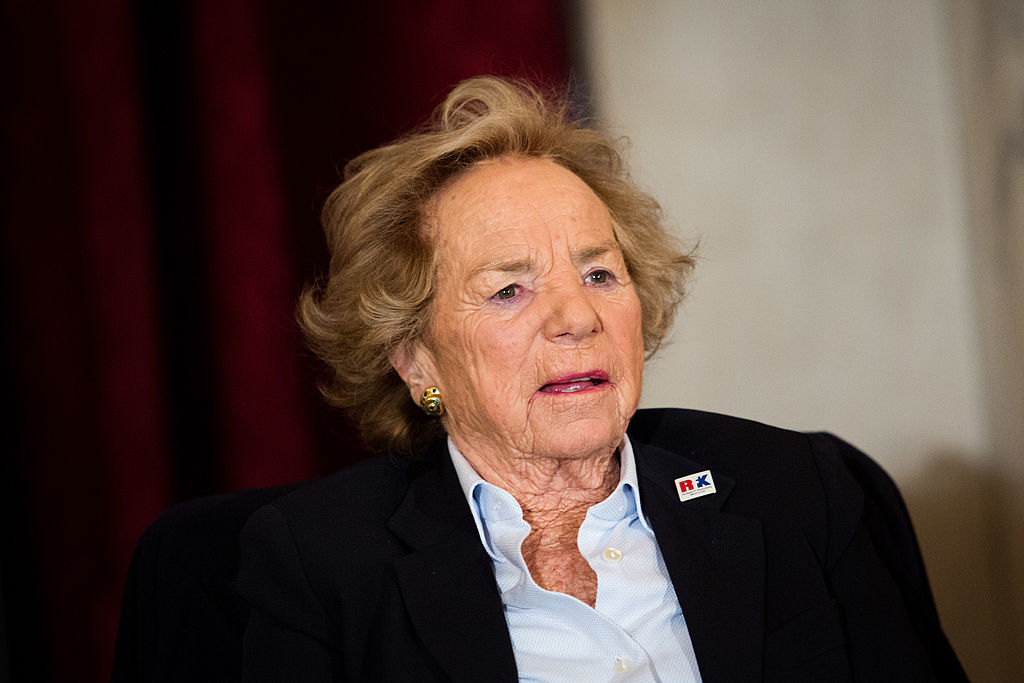 Ethel Kennedy attends the 30th Robert F. Kennedy Human Rights Awards Ceremony, in the Russell Senate Office Building on Capitol Hill, November 21, 2013 in Washington, DC. Ragia Omran, Egyptian human rights attorney and women's rights activist, was selected for the award in June out of a field of 111 nominees