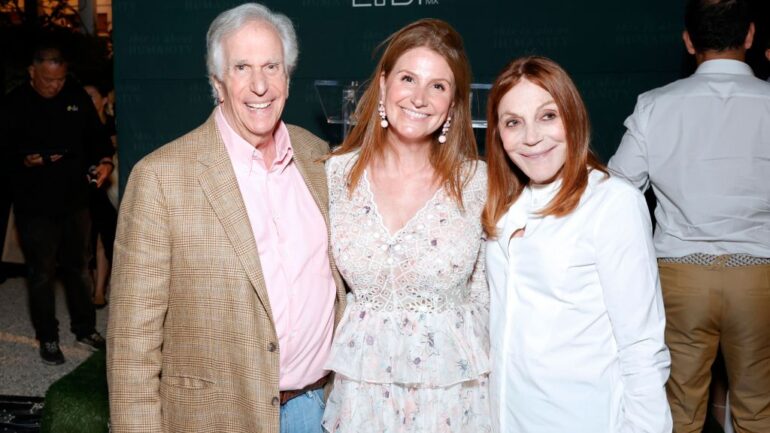 Henry Winkler, Zoe Winkler Reinis, This is About Humanity, Co-Founder and Stacey Weitzman attend the TIAH 6th Anniversary Soiree on August 24, 2024 in Los Angeles, California