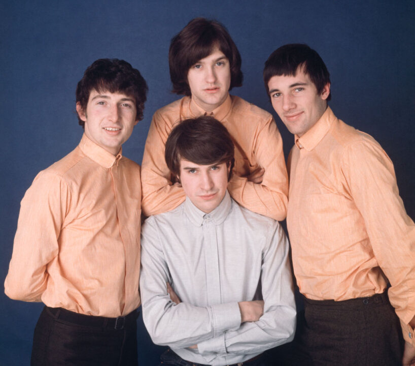 British pop group The Kinks, circa May 1964. Clockwise, from left: drummer Mick Avory, guitarist Dave Davies, bassist Pete Quaife (1934 - 2010) and singer Ray Davies