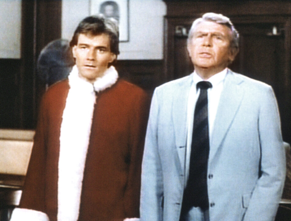 MATLOCK, (from left): Bryan Cranston, Andy Griffith, 'The Gift', (Season 2, aired Dec. 22, 1987), 1986-95. 