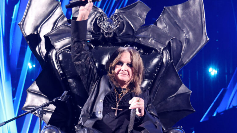 CLEVELAND, OHIO - OCTOBER 19: Inductee, Ozzy Osbourne speaks onstage during the 2024 Rock & Roll Hall Of Fame Induction Ceremony streaming on Disney+ at Rocket Mortgage Fieldhouse on October 19, 2024 in Cleveland, Ohio.