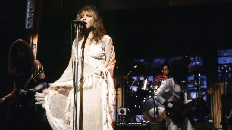 SATURDAY NIGHT LIVE -- Episode 8 -- Pictured: Musical guests Stevie Nicks performs on December 10, 1983 --