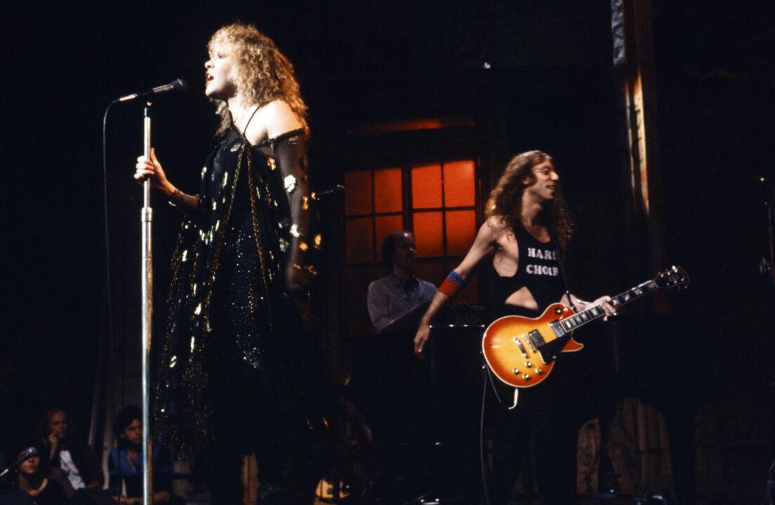 SATURDAY NIGHT LIVE -- Episode 8 -- Pictured: Musical guests Stevie Nicks performs on December 10, 1983 -- (Photo by: RM Lewis Jr./NBCU Photo Bank/NBCUniversal via Getty Images via Getty Images)