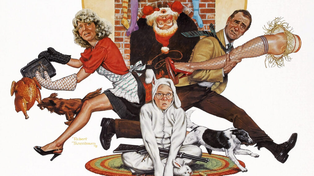 A CHRISTMAS STORY, US poster art, from left: Melinda Dillon, Peter Billingsley, Darren McGavin, 1983,