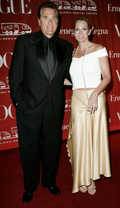 Game show host Chuck Woolery and his wife attend the Valentine Ball February13, 2002 in Beverly Hills, CA. The Valentine Ball is an annual fund-raising gala for Cedars-Sinai's Community Outreach Assistance for Children's Health Program