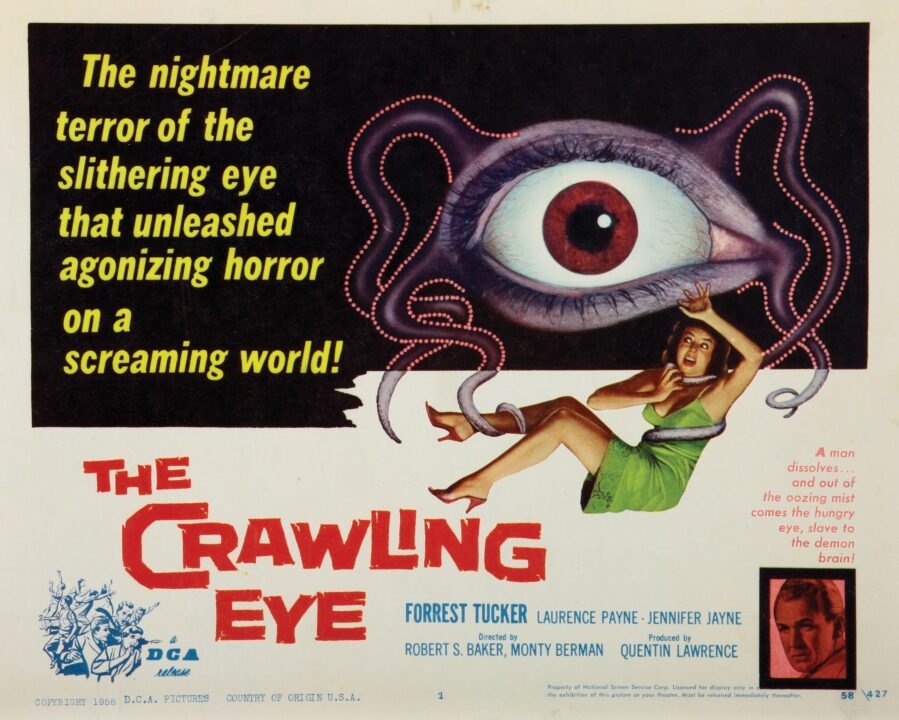 THE CRAWLING EYE, Jennifer Jayne, 1958.