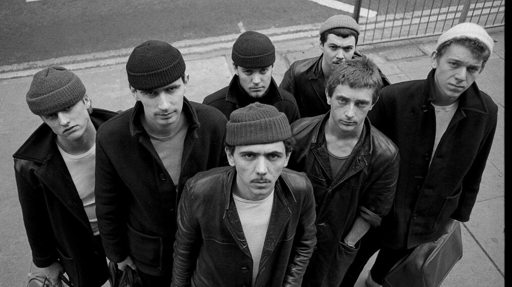 Photo of DEXYS MIDNIGHT RUNNERS, Dexys Midnight Runners posed in Birmingham in March 1980. Lead singer Kevin Rowland at front