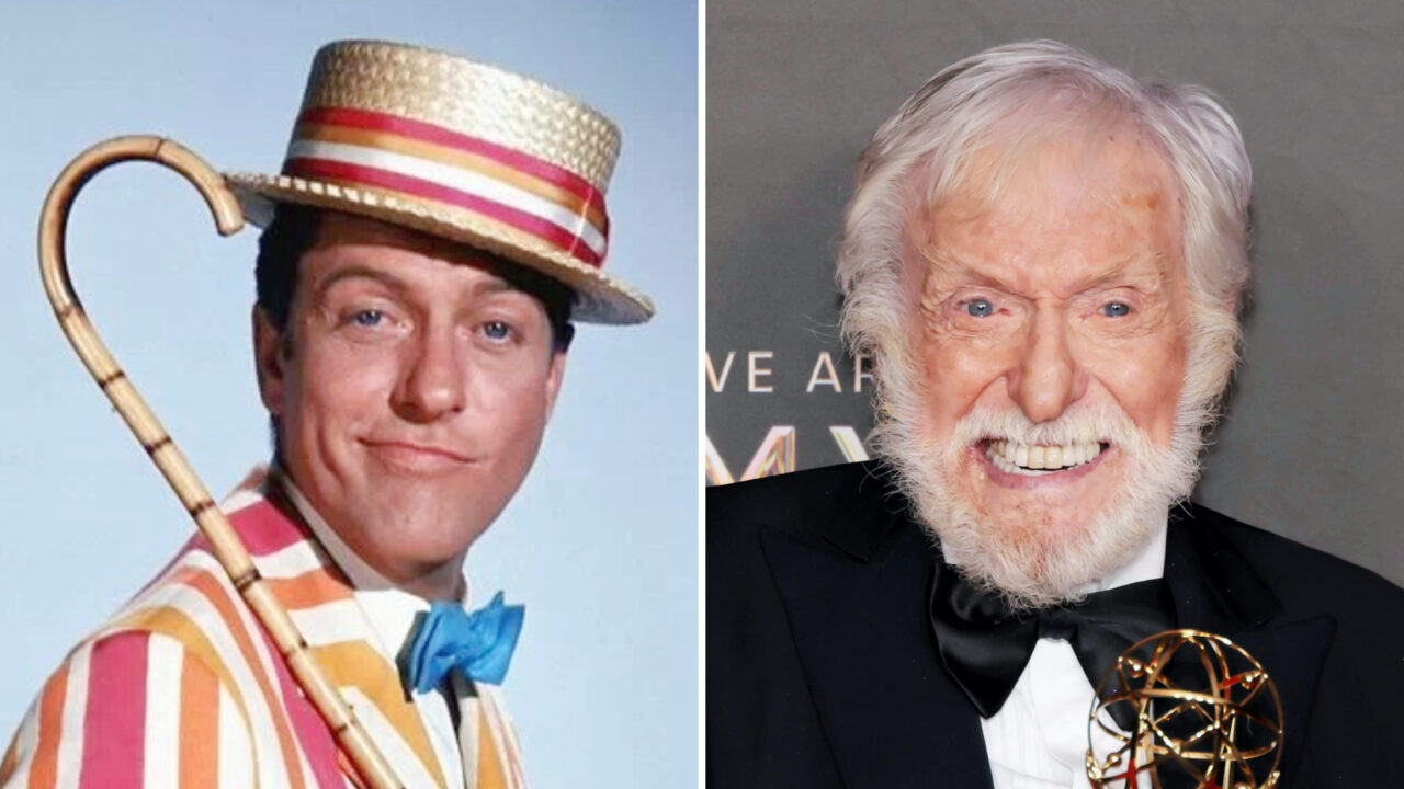 Dick Van Dyke in Mary Poppins now and then