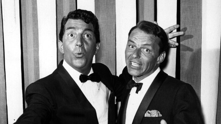 Dean Martin, Frank Sinatra on television's FORD STARTIME, 1959