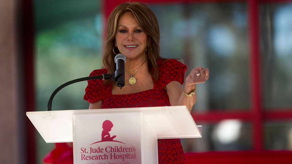 Marlo Thomas speaks at the dedication of The Marlo Thomas Center For Global Education & Collaboration at St. Jude Children's Research Hospital on November 20, 2014 in Memphis, Tennessee