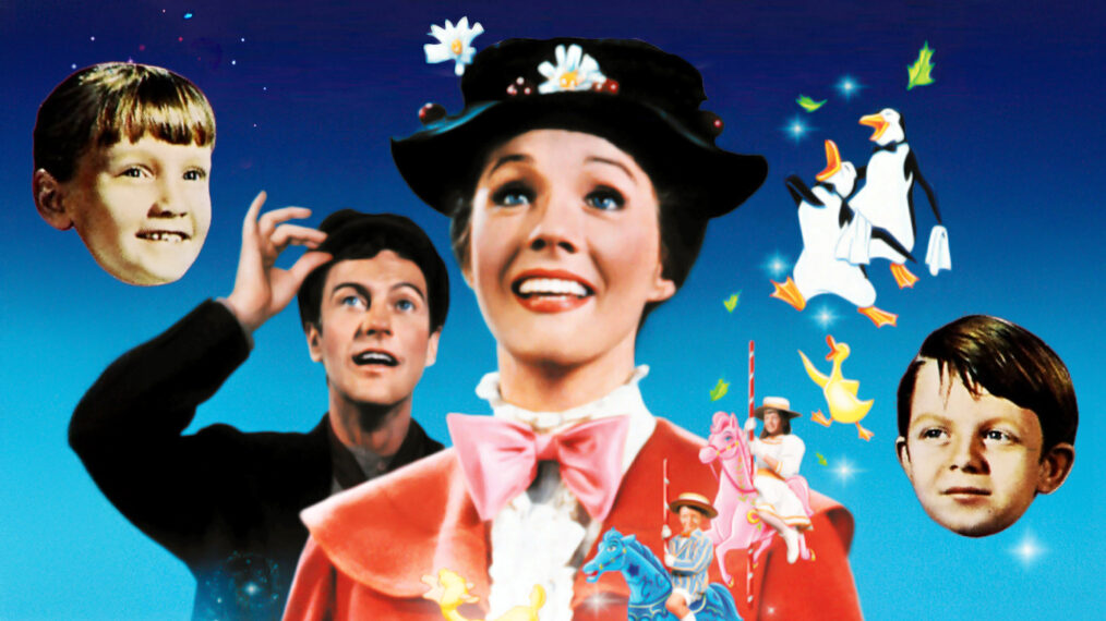 MARY POPPINS, Dick Van Dyke, Julie Andrews, 1964 Altered poster