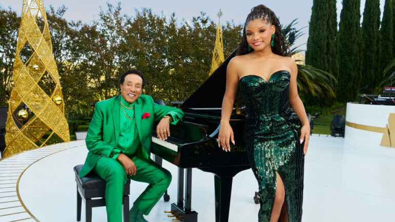 A MOTOWN CHRISTMAS -- Season: 2024 -- Pictured: (l-r) Smokey Robinson, Halle Bailey