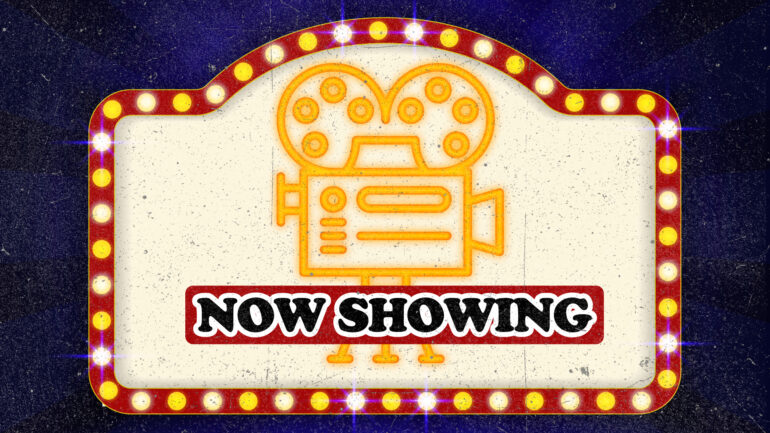 Now Showing movie marquee graphic