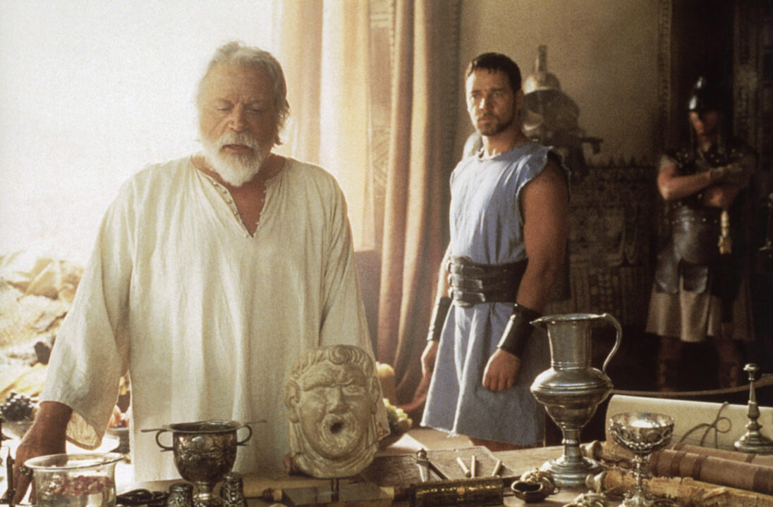 GLADIATOR, OLiver Reed, Russell Crowe, 2000. 