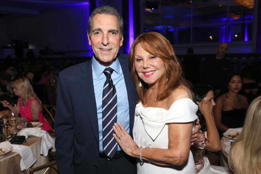 Tony Thomas and Marlo Thomas attend the 48th Annual Gracie Awards at Beverly Wilshire, A Four Seasons Hotel on May 23, 2023 in Beverly Hills, California