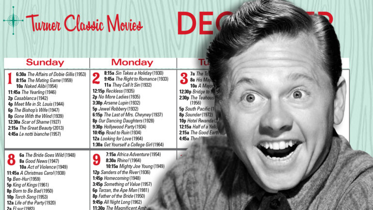 Mickey Rooney TCM star of the month collage