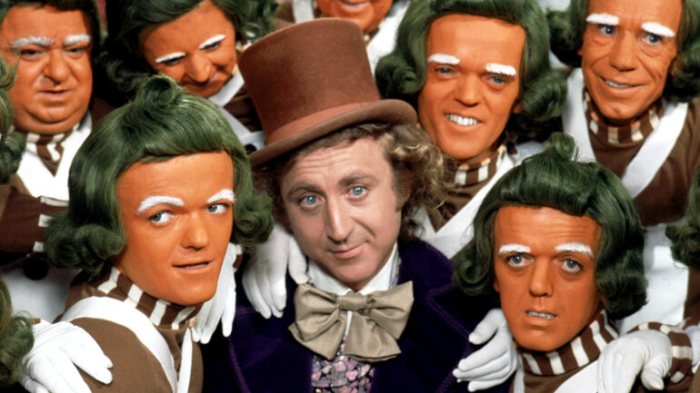 WILLY WONKA AND THE CHOCOLATE FACTORY, Gene Wilder, Oompa-Loompas, 1971