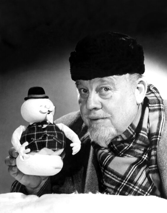 RUDOLPH THE RED-NOSED REINDEER, Sam the Snowman, narrator Burl Ives, 1964.