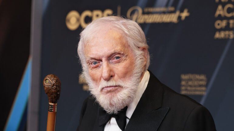 LOS ANGELES, CALIFORNIA - JUNE 07: Dick Van Dyke, winner, poses at the 51st annual Daytime Emmys Awards at The Westin Bonaventure Hotel & Suites, Los Angeles on June 07, 2024 in Los Angeles, California.