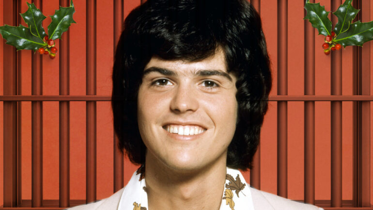 Donny Osmond with jail bars collage