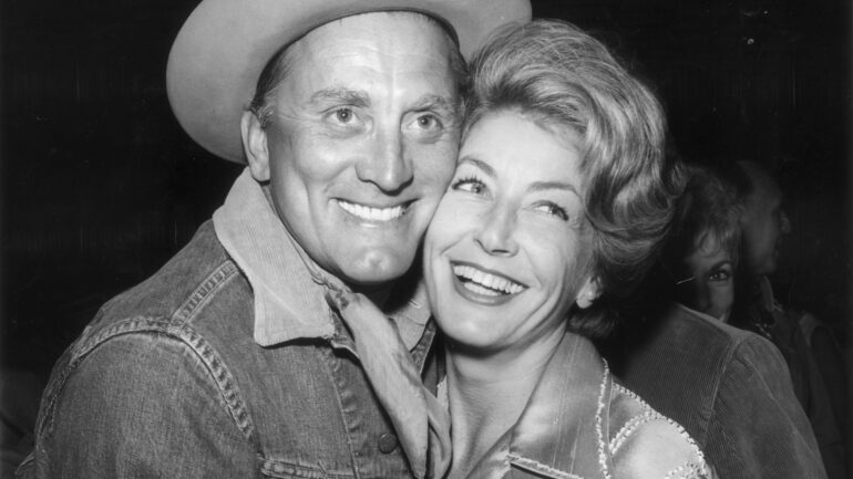 21st May 1962: American actor Kirk Douglas and his wife Anne at the eighth annual Share Inc 'Boomtown Party' where sizable funds were raised for the 'Exceptional Children's Foundation'.