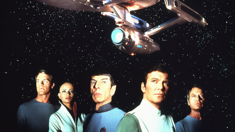 STAR TREK: THE MOTION PICTURE, Stephen Collins, Persis Khambatta, Leonard Nimoy, William Shatner, DeForest Kelley, (c) Paramount Pictures / Courtesy: Everett