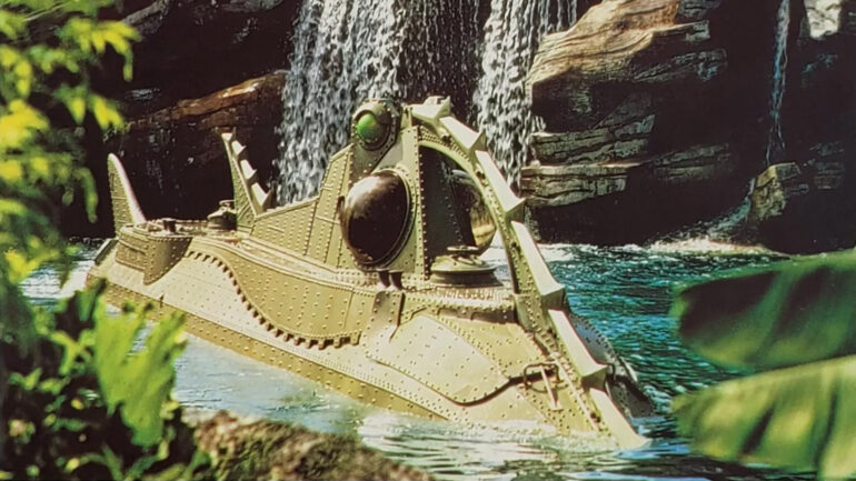 20,000 Leagues Under The Sea ride postcard