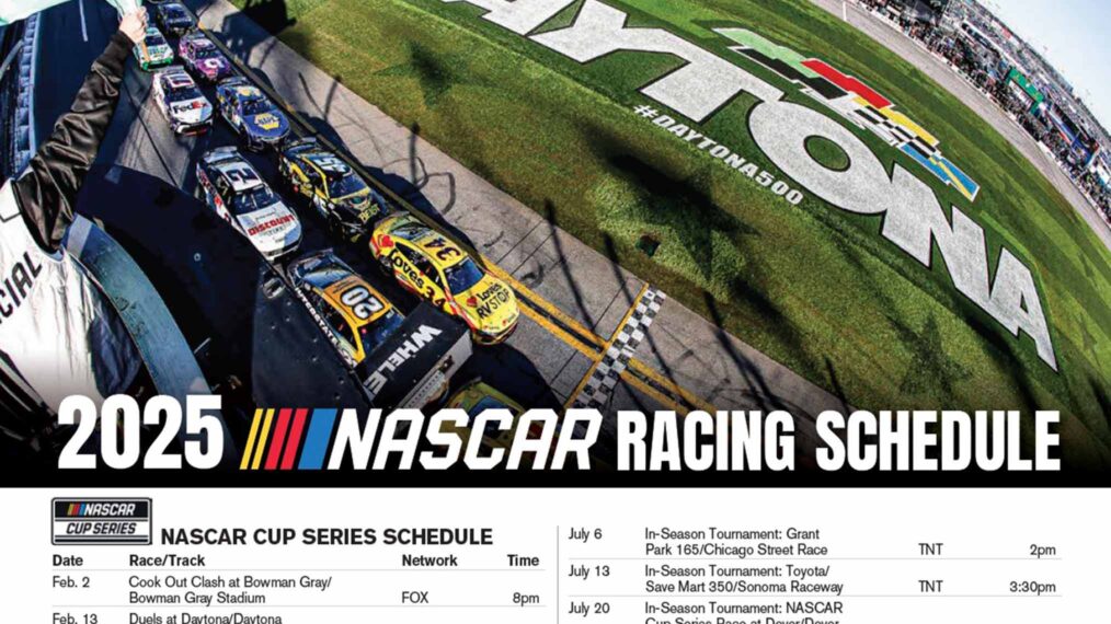 NASCAR 2025 Schedule Printable