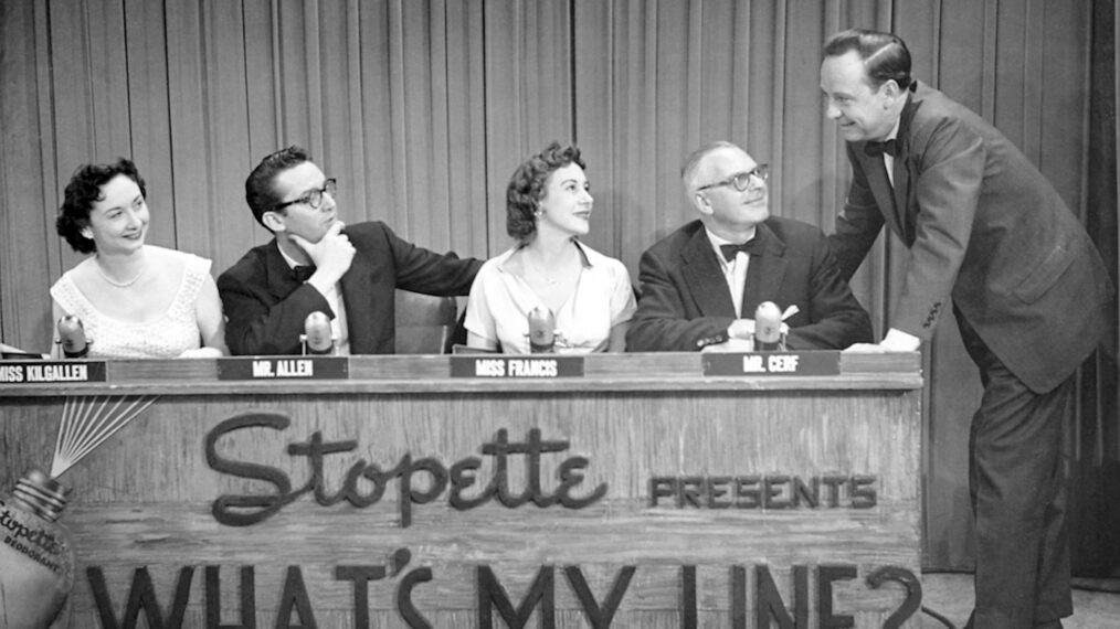 black and white image from the 1950s game show 