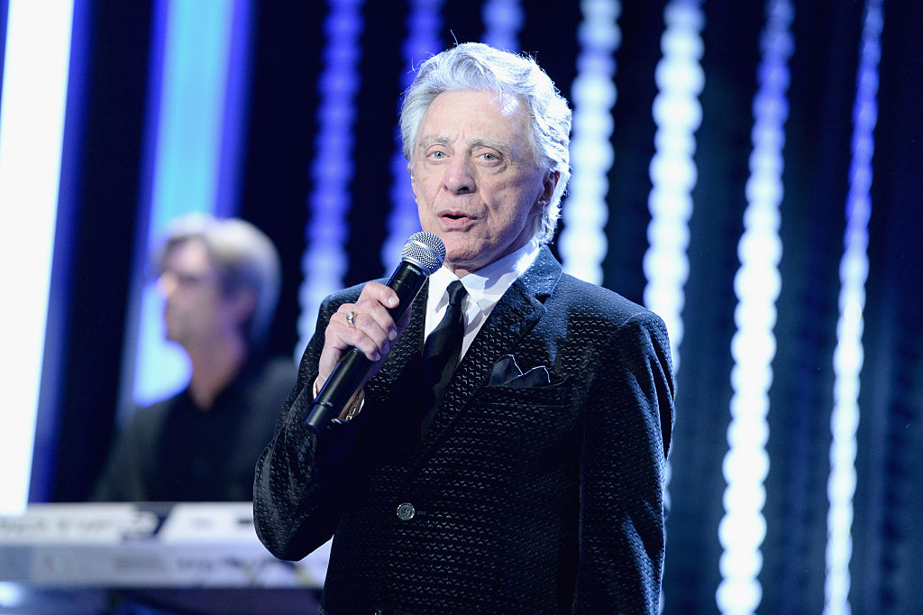 Singer Frankie Valli performs onstage during the Venice Family Clinic Silver Circle Gala 2016 honoring Brett Ratner and Bill Flumenbaum at The Beverly Hilton Hotel on March 7, 2016 in Beverly Hills, California