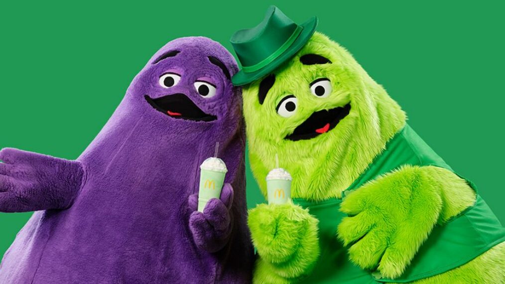 grimace and uncle o'grimacey mcdonalds