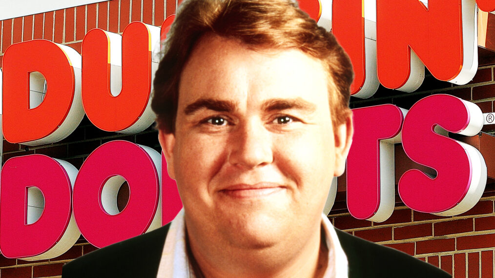 Dunkin Donuts John Candy collage