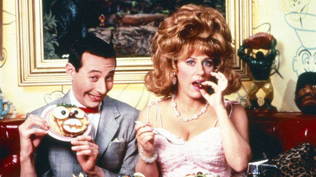 PEE-WEE'S PLAYHOUSE, from left: Paul Reubens (as Pee-Wee Herman), Lynne Marie Stewart , 1986-1991.