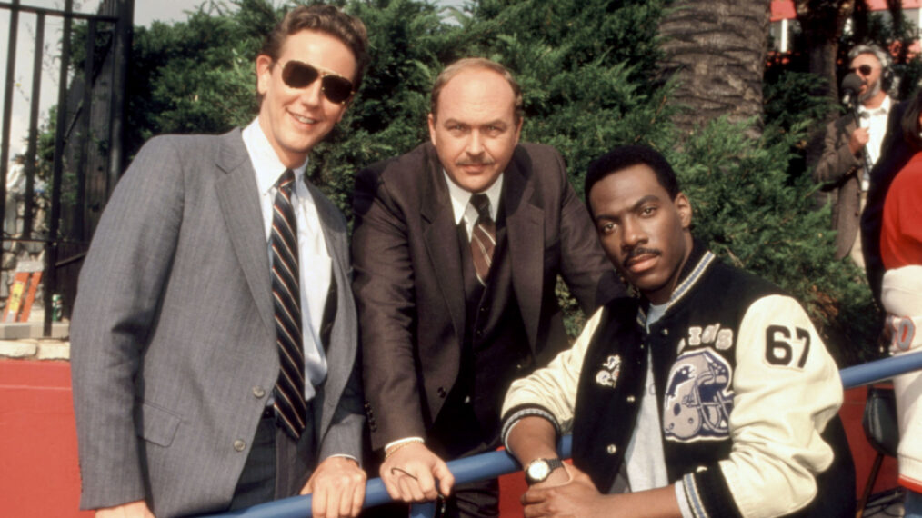 BEVERLY HILLS COP, Judge Reinhold, John Ashton, Eddie Murphy, 1984